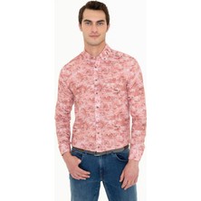 Pierre Cardin Erkek Somon Slim Fit Uzun Kollu Gömlek 50250957-VR204