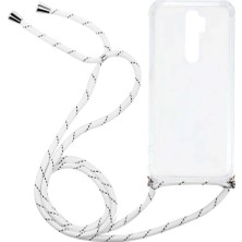 TahTicMer Sony Xperia Xa2 Ultra Kılıf Omuz Boyun Askılı Ipli Şeffaf Antişok X-Rop Kılıf Dört Köşeli Darbe Koruma