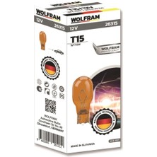 Wolfram T15 Büyük Dipsiz Sarı Ampul 1 Adet