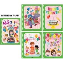 FUN4U Sihirli Boyama Kitabı ve Kalemi - Magic Water Doodle Book - Doğum Günü Partisi