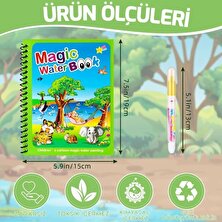 FUN4U Sihirli Boyama Kitabı ve Kalemi - Magic Water Doodle Book - Dinazorlar Alemi