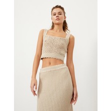 Xint U Yaka Pamuklu Slim Fit Triko Atlet
