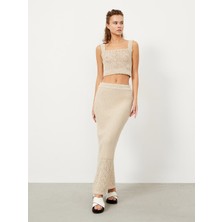 Xint U Yaka Pamuklu Slim Fit Triko Atlet