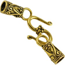 What For 2x 30 Takım Antik Altın S Kanca Uç Kapaklar Deri Kayış Alaşım Toka (Yurt Dışından)