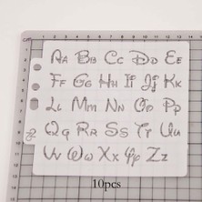 What For 10X Alfabe Şablon Harf Boyama Şablonları Duvarda Grafiti Dıy El Sanatları (Yurt Dışından)