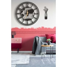 Lupokraft Dekoratif Duvar Saati 50 x 50CM + Vazo Tablo