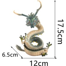 Fenteer Dekoratif Aksesuarlar Için Simülasyon Uçan Ejderha Figürinler Koleksiyonu Yeşil (Yurt Dışından)