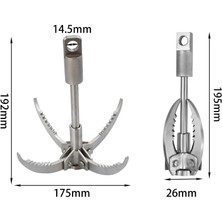 Mimgo Survival Aracı Paslanmaz Çelik Açık Etkinlik S Için Katlanabilir Tırmanma Kancası (Yurt Dışından)