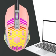 Beloving Bilgisayar Pc Dizüstü Bilgisayar Için Oyun Mouse Fareler Rahat 7 Düğmeler Pembe (Yurt Dışından)