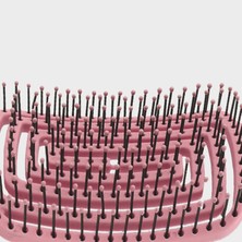 Conveyy Detangle Hairbrush Styling Araçları Havalandırmalı Saç Fırçası Tarak Kuaförlük Pembe