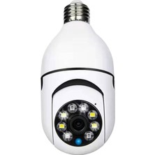 Somodz 200MP Wıfı E27 Ampul Kamera Monitör Gece Lambası Ip Lamba Kamera Ev Için (Yurt Dışından)