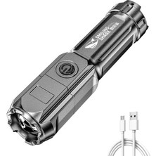 Keluofu Telescopic USB Rechargeable LED Flashlight (Yurt Dışından)