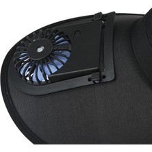 Hapais Güneş Fan Visor Şapkası - Siyah (Yurt Dışından)