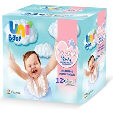 Uni Baby Ilk Adım Islak Havlu Mendil 12LI 624 Yaprak