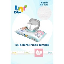 Uni Baby Ilk Adım Islak Havlu Mendil 12LI 624 Yaprak