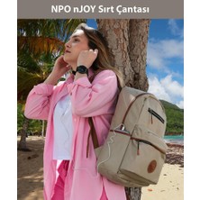 NPO nJoy 16" Unisex Notebook & Günlük Sırt Çantası-Hardal (NJ01MU)