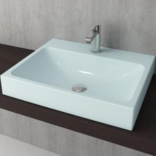 Bocchi Scala Tezgah Üstü Lavabo 60 cm Mat Buz Mavi 1077-029-0126