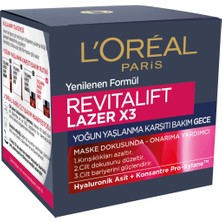 L'Oréal Paris Revitalift Lazer Saf Retinol Gece Serumu 30 ml + Revitalift Lazer X3 Yoğun  Gece Bakım Kremi