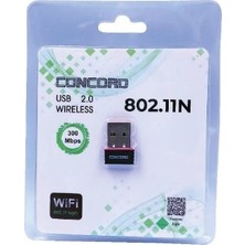 Concord 300 Mbps USB Wifi Alıcı Adaptör Tak Çalıştir