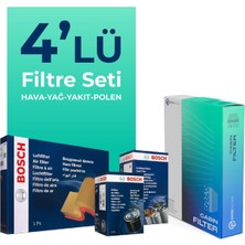 BOSCH Fiat Albea 1.3 Dizel Filtre Bakım Seti (2002-2012) 4 Lü