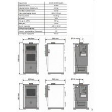 Dorello Lotus Kuzine Soba Kat Kaloriferi Sıcak Sulu Soba Vera Sulu Soba Dk - 25 Kuzineli, Şömineli Katı Yakı