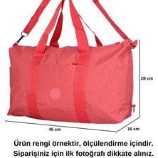 Bagacar UR6021 Lacivert Klinkır Kumaş Plaj Spor ve Seyahat Çantası