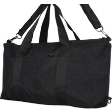 Bagacar UR6021 Siyah Klinkır Kumaş Plaj Spor ve Seyahat Çantası