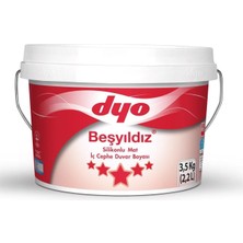 Dyo Beşyıldız Silikonlu Mat İç Cephe Boyası 3.5 Kg
