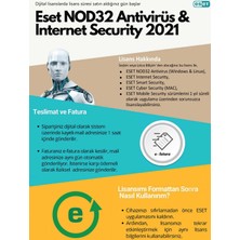 Eset NOD32 2024 1 Cihaz 1 Yıl - Dijital Lisans