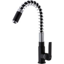 Teka - In 934 N  - Kuğu Esnek 360° Dönebilen Mutfak Bataryası - Siyah - 539341200N