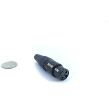 Asian Tech Store 3 Pin Xlr Dişi Konnektör Siyah