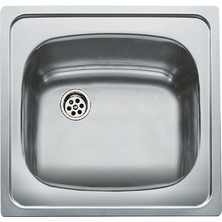 Teka E50 1B (46.5 x 44 ) Ankastre Sağ Batarya Çıkışlı Eviye Paslanmaz Çelik 46.5 cm 40109619