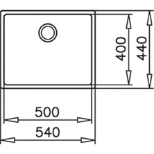 Teka BE LINEA RS15 50.40 Tezgahaltı Eviye Paslanmaz Çelik 50 cm 115000005