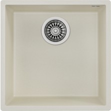 Teka SQUARE 40.40 TG BRIGHT CREAM Tezgahaltı Granit Eviye Krem 40 cm 115230028