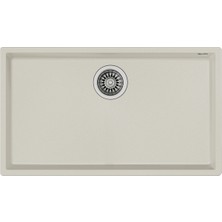 Teka SQUARE 72.40 TG BRIGHT CREAM Tezgahaltı Granit Eviye Krem 72 cm 115230018