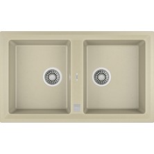 Teka STONE 90 B-TG TOPASBEIGE Ankastre Kumanda Sifonlu Granit Eviye Bej 90 cm 115260011