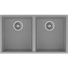Teka SQUARE 760 TG STONE GREY Tezgahaltı Granit Eviye Gri 76 cm 115260025