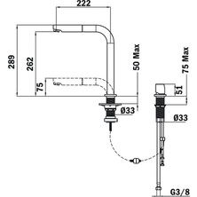 Teka AUK 983 Pencere Önü Mutfak Bataryası Krom 509830200
