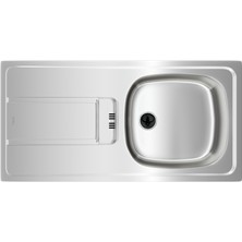 Teka GRAVITY Ankastre Sol Damlalıklı Eviye Paslanmaz Çelik 86 cm 115120041