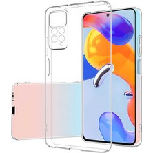 MobaxAksesuar Xiaomi Redmi Note 11 Pro 5g Kılıf Şeffaf Silikon Hibrit Case Kapak