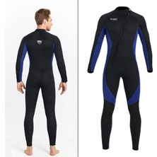 Catrne Dalış Wetsuit 3mm Neopren Tam Vücut Yüzme Kayak Uv Koruma Yetişkin Erkekler Donanma Xl (Yurt Dışından)