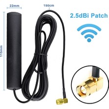 Alkatronik 2.5dbi Patch Anten 1.5 Metre Sma Erkek 433MHZ 50OHM Gsm Gprs Wifi