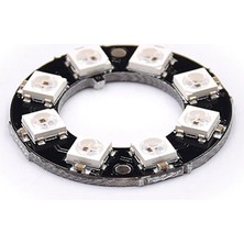 Alkatronik 8 Bit Neopixel Halka Ring WS2812B 5050 Rgb LED Modül Full Color