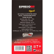 ESPRESSOmm Espressomm® Köpük Süt Köpürtücüsü - Siyah