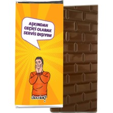 Chocolato Aşkından Servis Dışıyım 100 gr Sütlü Tablet Çikolata