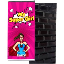 Chocolato Supergirl'e 100 gr Bitter Tablet Çikolata