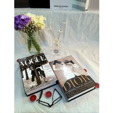 Lovely Book & Book Dekoratif Kitap Kutu 2'li Set Dior Vogue Kahverengi Kitap Kutu Set