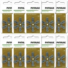 Phonak No:10 Işitme Cihazı Pili 10 Paket 60 Adet