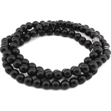 DAVİD BLACK Hem 99Luk Tesbih Hem Bileklik - Oniks