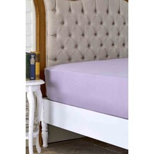 Karaca Home Lila %100 Pamuk Düz Çift Kişilik Çarşaf 240 cm x 260 cm
